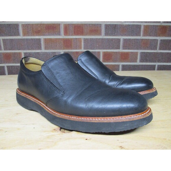 Samuel Hubbard Loafers Mens 8 M Black Leather Frequent Traveler Slip On Casual - Picture 2 of 16